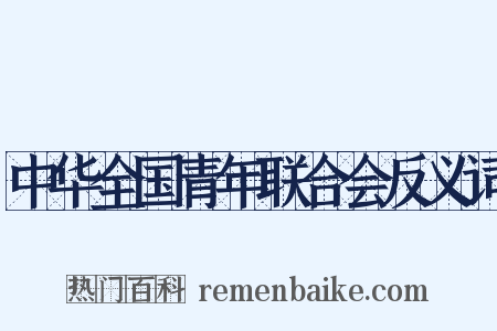 中华全国青年联合会反义词是什么意思的图片